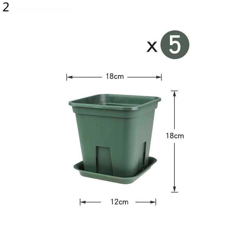 Thicken Root Control Pots Do Not Nest Roots Plastic Gallon Pots Creative Green Rose Clematis Planting Pots - Gardening Land