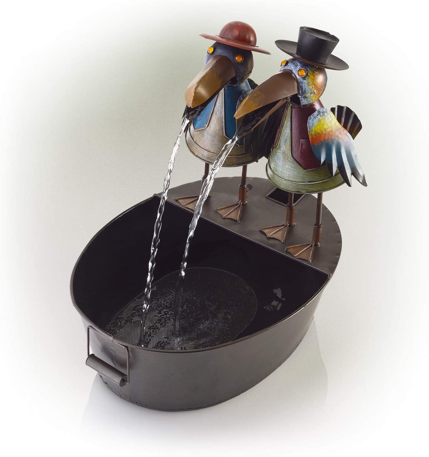 Toucan Fountain Garden Courtyard Art Deco - Gardening Land