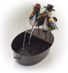 Toucan Fountain Garden Courtyard Art Deco - Gardening Land