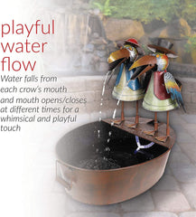 Toucan Fountain Garden Courtyard Art Deco - Gardening Land