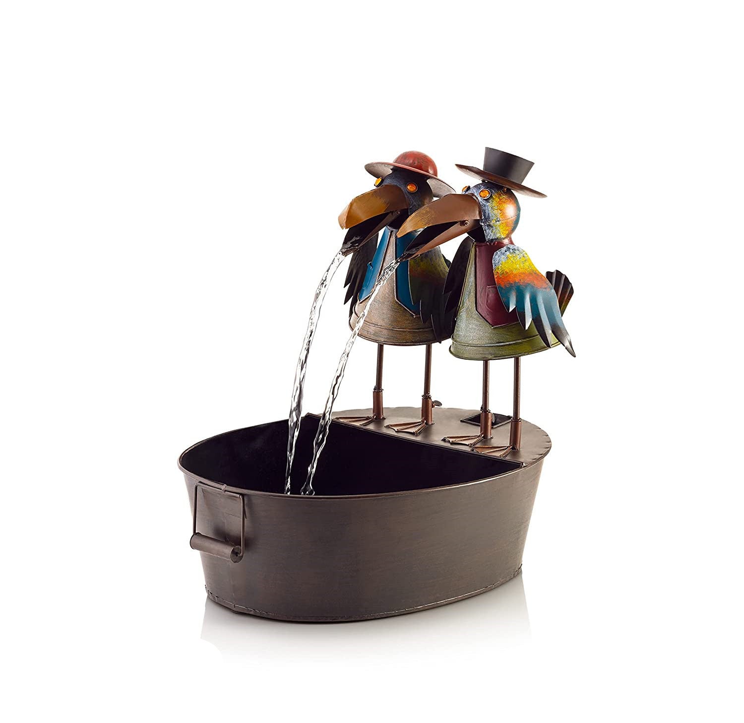 Toucan Fountain Garden Courtyard Art Deco - Gardening Land