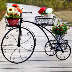 Tricycle Plant Stand Flower Pot Cart Holder Ideal For Home Garden And Patio - Gardening Land