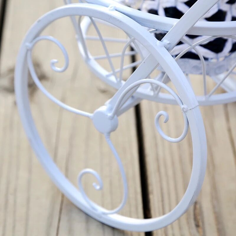 Tricycle Plant Stand Flower Pot Cart Holder Ideal For Home Garden And Patio - Gardening Land