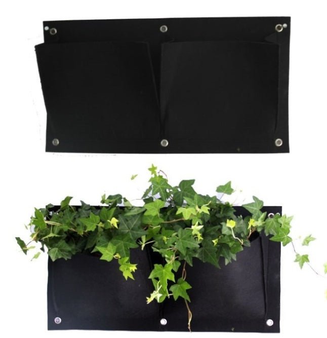 Wall Garden Hanging Planting Bags Vertical Outdoor Indoor Planter - Gardening Land