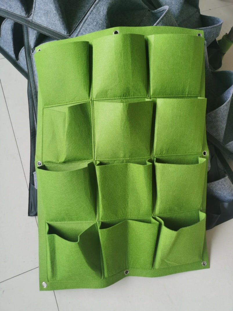 Wall Mount Hanging Planting Bags Home Supplies Multi Pockets DIY Grow Bag Planter Vertical Growing Vegetable Living Garden Bag - Gardening Land