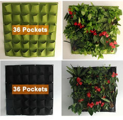 Wall Mount Hanging Planting Bags Home Supplies Multi Pockets DIY Grow Bag Planter Vertical Growing Vegetable Living Garden Bag - Gardening Land