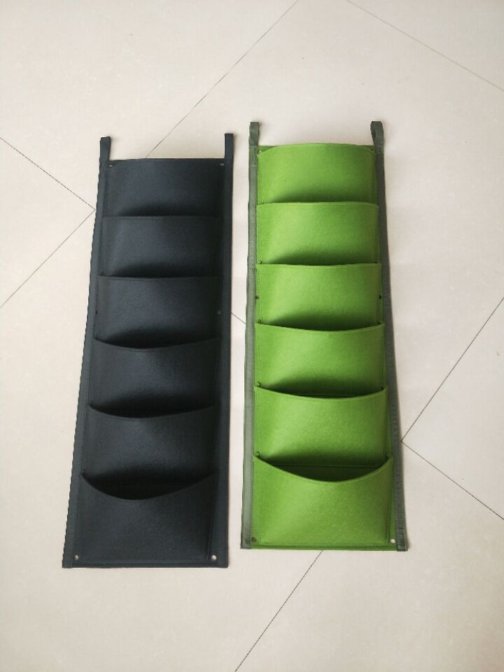Wall Mount Hanging Planting Bags Home Supplies Multi Pockets DIY Grow Bag Planter Vertical Growing Vegetable Living Garden Bag - Gardening Land