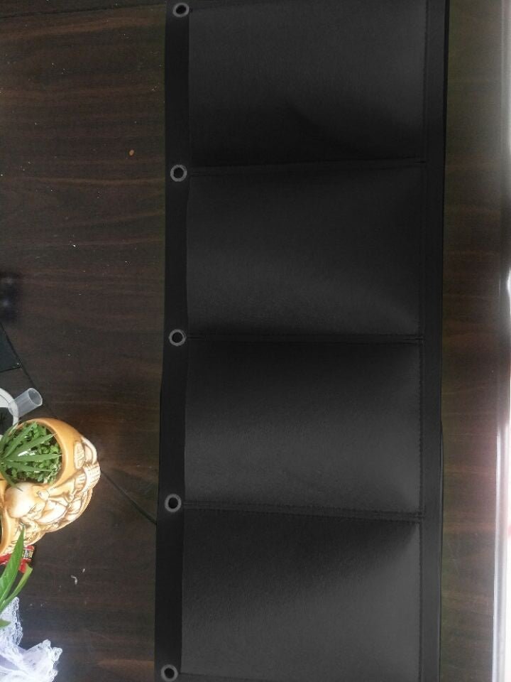 Wall Mount Hanging Planting Bags Home Supplies Multi Pockets DIY Grow Bag Planter Vertical Growing Vegetable Living Garden Bag - Gardening Land