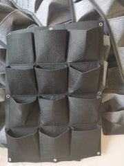 Wall Mount Hanging Planting Bags Home Supplies Multi Pockets DIY Grow Bag Planter Vertical Growing Vegetable Living Garden Bag - Gardening Land