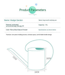Watering Long Mouth Plastic Watering Can - Gardening Land