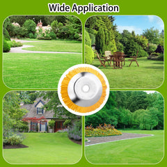 5pcs/set 8inch Nylon Wire Wheel Grass Trimmer Lawnmower Brush Cutter Head with Install Tool for Garden Backyard Lawn Sidewalk - Gardening Land