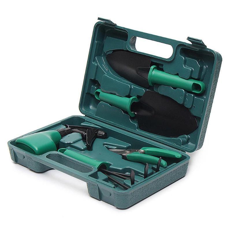 Camouflage Garden Tool Set Grafting Pruning Shovel Rake Stainless Steel Scissor Pruning Shears Spray Bottle Garden Tools Kit - Gardening Land