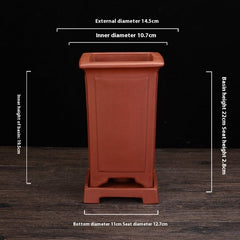 Ceramic Zisha Orchid Pots Indoor Elegant - Gardening Land