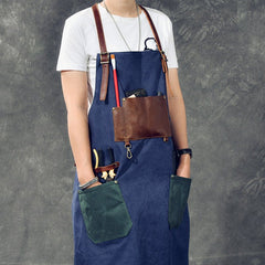 Craftsman Apron Designer Coffee Shop Canvas Apron Work Apron Bag - Gardening Land