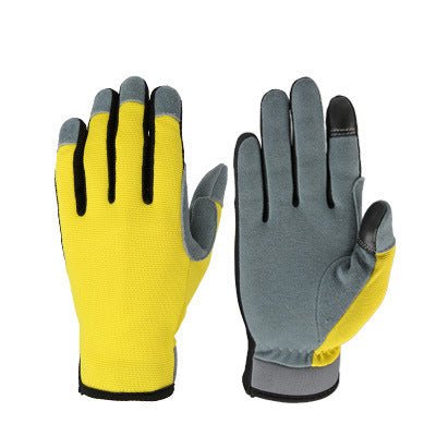 Deer Skin Two Layer Touch Screen Gardening Gloves - Gardening Land