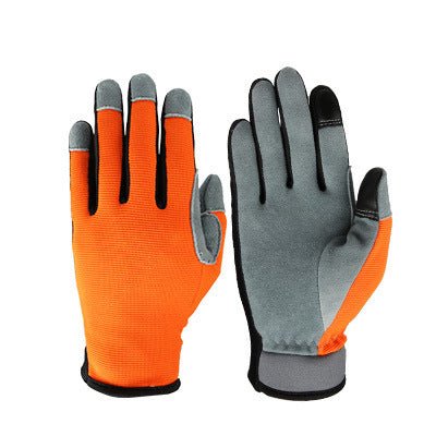 Deer Skin Two Layer Touch Screen Gardening Gloves - Gardening Land