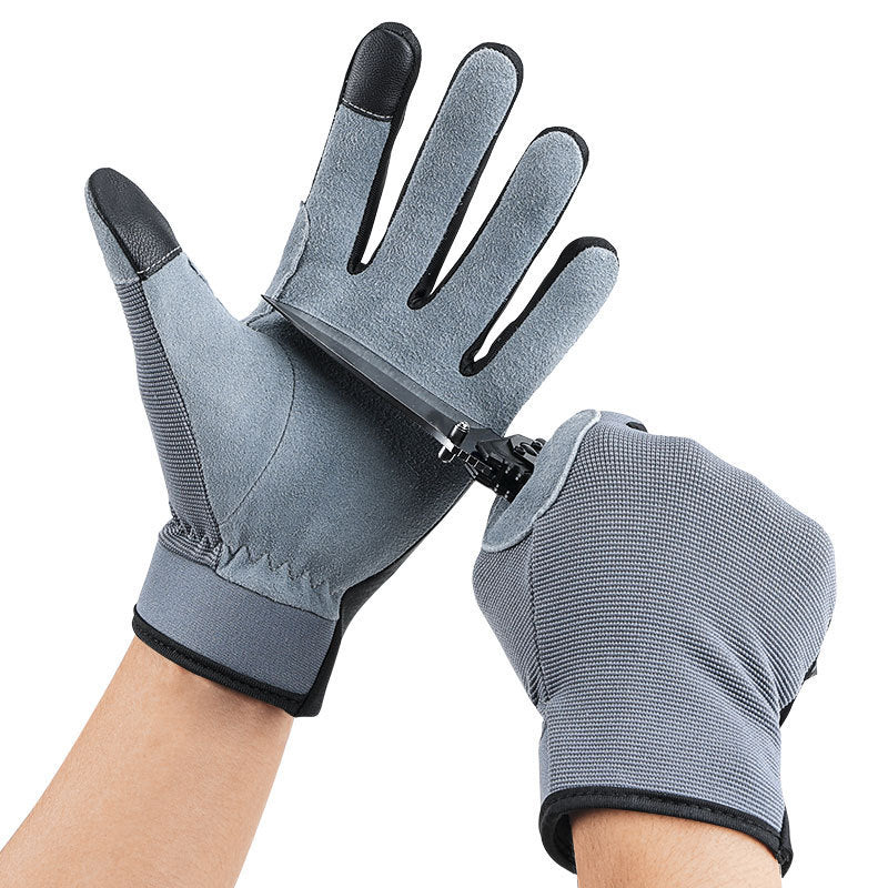 Deer Skin Two Layer Touch Screen Gardening Gloves - Gardening Land