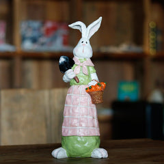 Easter Rabbit Decoration Realistic Rabbit Resin Crafts Garden Decoration Gardening Garden Decoration - Gardening Land