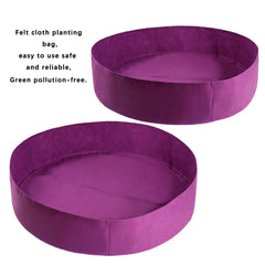 Felt Planting Bag Flower Garden Round Vegetable Nursery Bag Nursery Nutrition Plant Bucket - Gardening Land