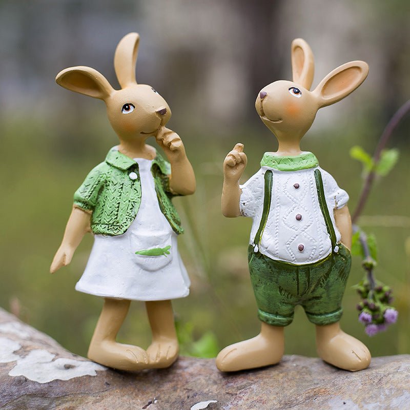 Garden Decoration Cartoon Rabbit Decoration - Gardening Land
