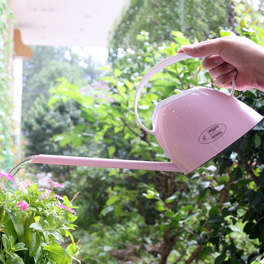 Garden watering pot 2505 watering pot household long mouth water kettle office family plastic sprinkler - Gardening Land
