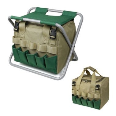 Gardening Stool With Tote Bag Chair Garden Tools Set Organizer, Folding Garden Seat Gardening Stool Gardening - Gardening Land