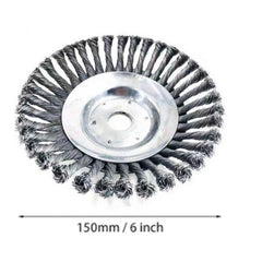 Grass Trimmer Head Steel Wire Brush - Gardening Land