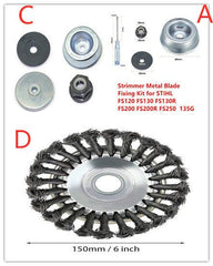 Grass Trimmer Head Steel Wire Brush - Gardening Land