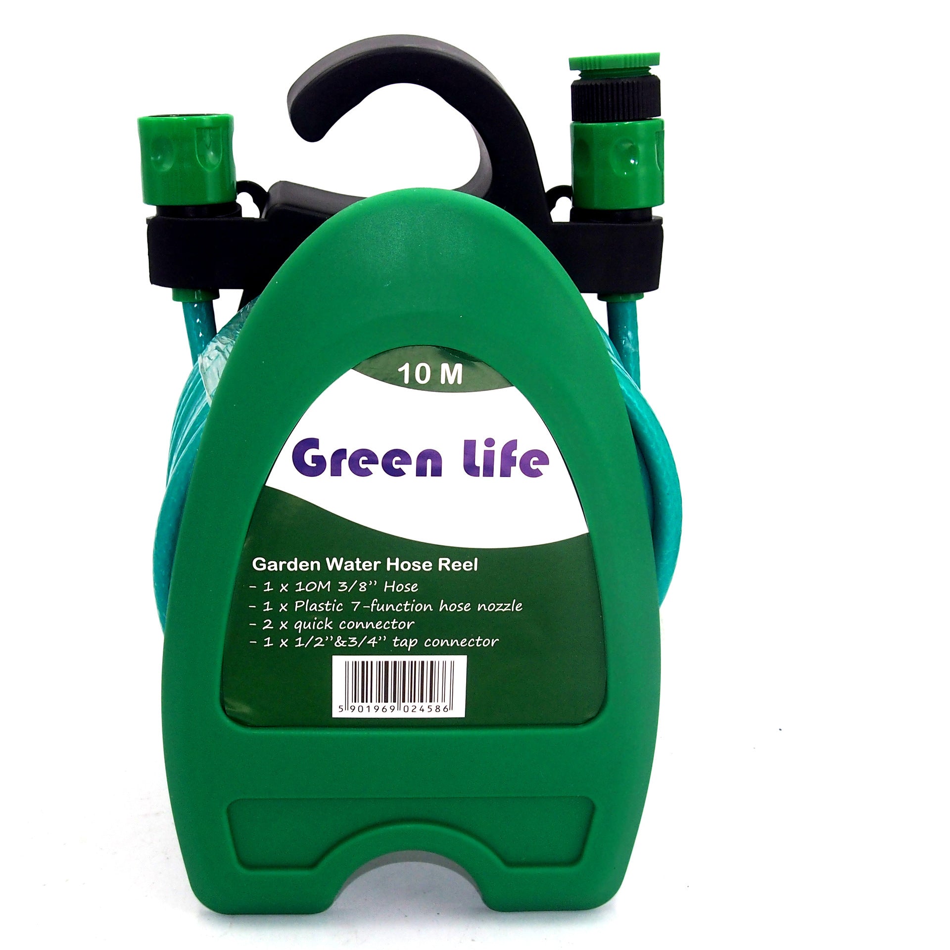 Home Car Wash Watering Portable Wall - mounted Garden Pipe Rack Combination Suit - Gardening Land