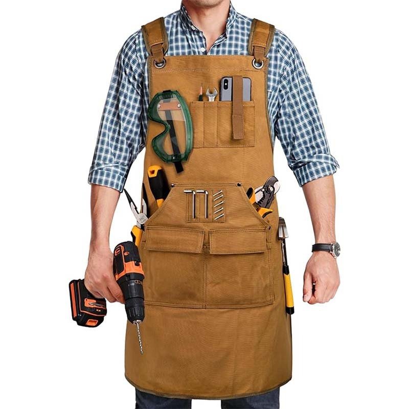 Home Kitchen Gardening Woodworking Canvas Apron - Gardening Land