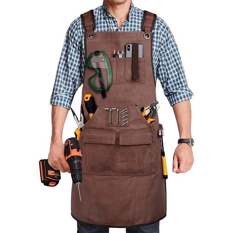 Home Kitchen Gardening Woodworking Canvas Apron - Gardening Land
