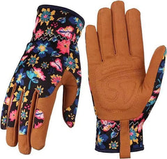 Microfiber Printing Gloves Flower Garden Planting Plucking - Gardening Land