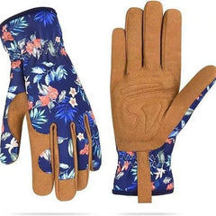 Microfiber Printing Gloves Flower Garden Planting Plucking - Gardening Land