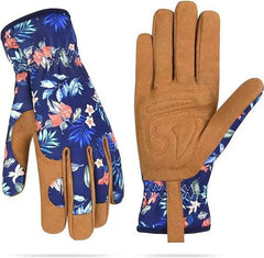 Microfiber Printing Gloves Flower Garden Planting Plucking - Gardening Land