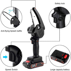 Mini Charging Wireless Handheld Chainsaw Woodworking - Gardening Land
