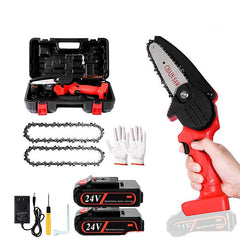 Mini Charging Wireless Handheld Chainsaw Woodworking - Gardening Land