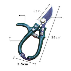Multifunctional Garden Scissors Pruning Shears Manual With Safety Buckle Stainless Steel Spring Gardening Pruning Shear Branch Plant Cutter - Gardening Land