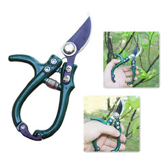 Multifunctional Garden Scissors Pruning Shears Manual With Safety Buckle Stainless Steel Spring Gardening Pruning Shear Branch Plant Cutter - Gardening Land