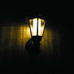 Outdoor solar hexagonal wall light, wall light, garden light - Gardening Land