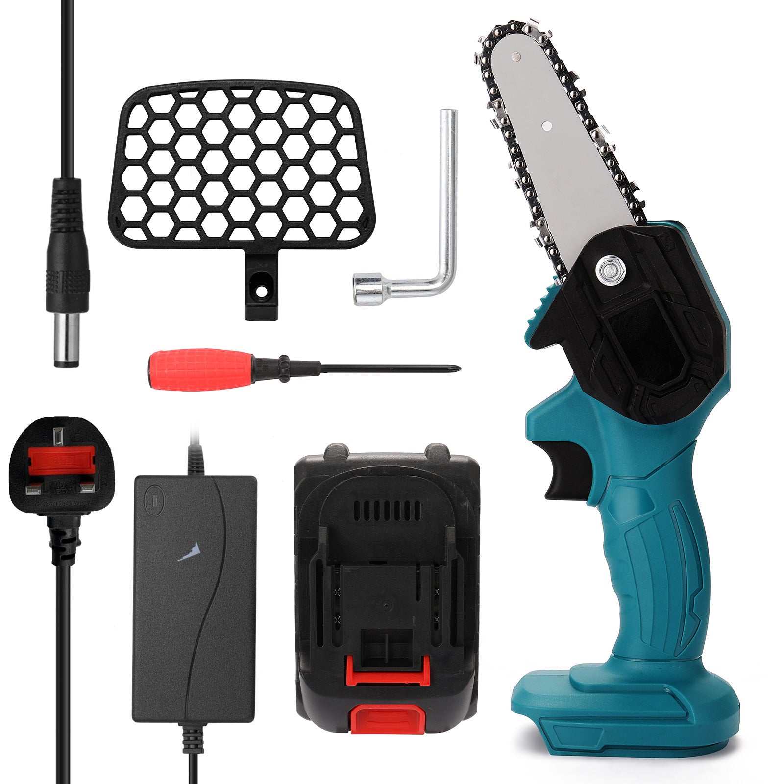 Portable Electric Chainsaw Handheld Electric Pruning Saw - Gardening Land