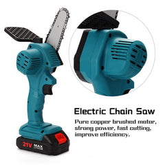 Portable Electric Chainsaw Handheld Electric Pruning Saw - Gardening Land
