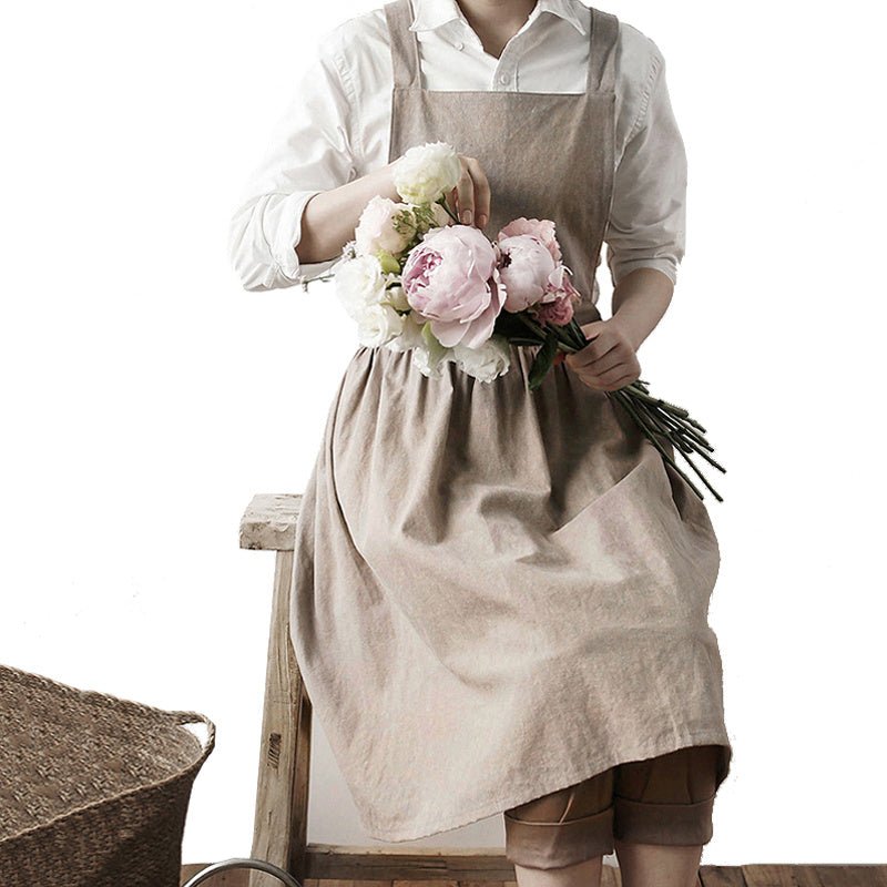 Pure Cotton Art Flower Arranger Working Gardening Apron - Gardening Land
