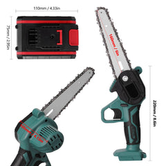Small Electric Saw Lithium Battery One Hand Mini Electric Chainsaw Logging - Gardening Land