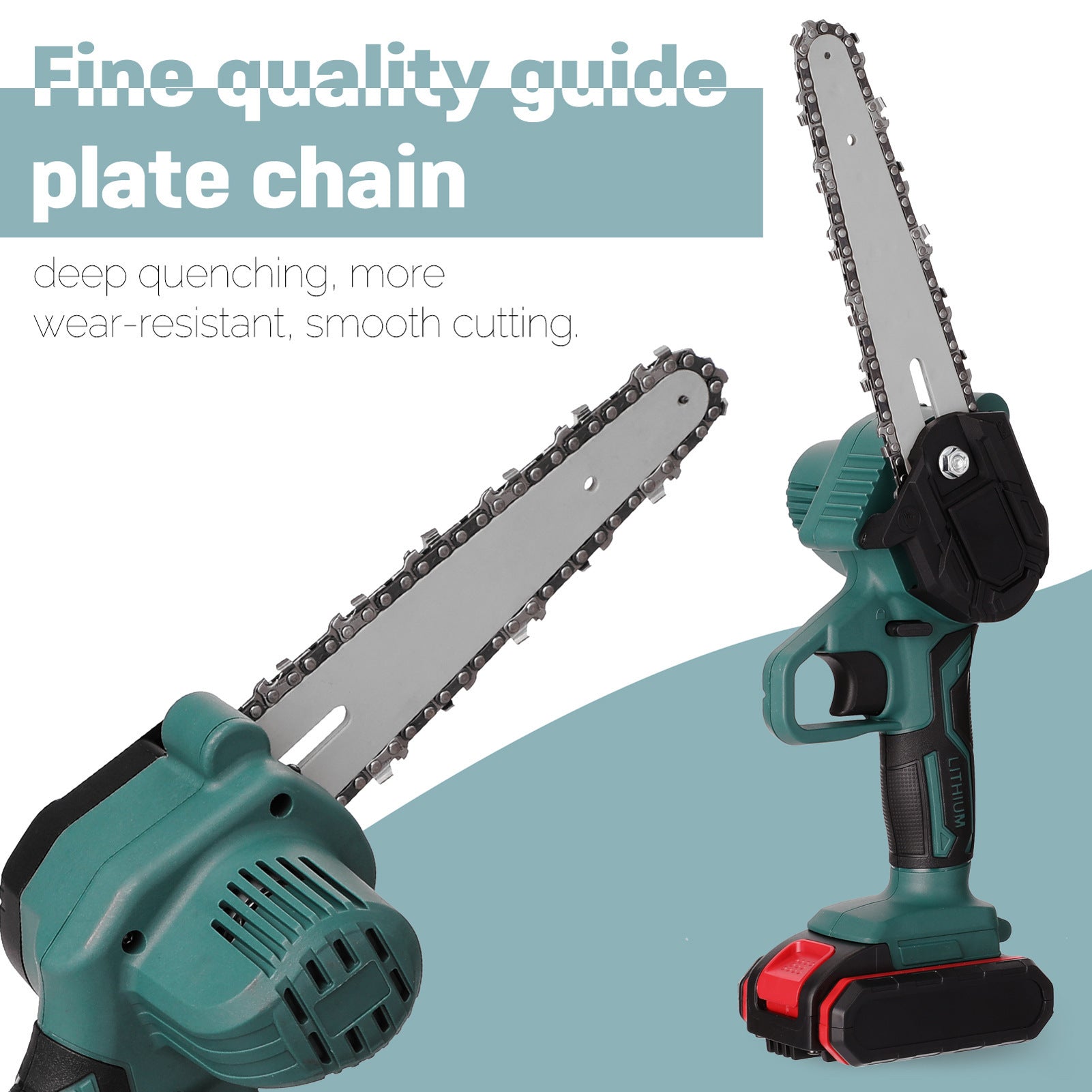 Small Electric Saw Lithium Battery One Hand Mini Electric Chainsaw Logging - Gardening Land