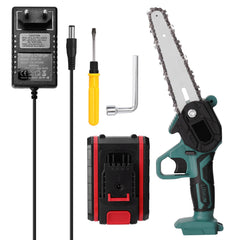 Small Electric Saw Lithium Battery One Hand Mini Electric Chainsaw Logging - Gardening Land