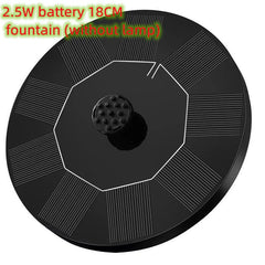 Solar Fountain Water Outdoor Garden Circular Floating Water Landscape - Gardening Land