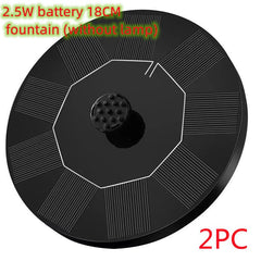 Solar Fountain Water Outdoor Garden Circular Floating Water Landscape - Gardening Land