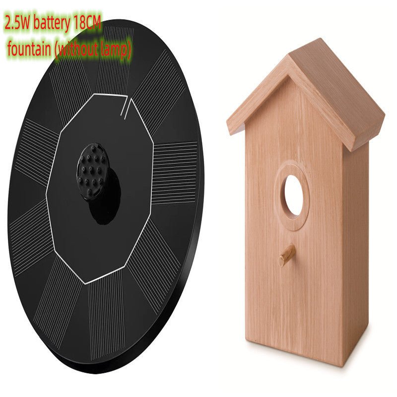 Solar Fountain Water Outdoor Garden Circular Floating Water Landscape - Gardening Land