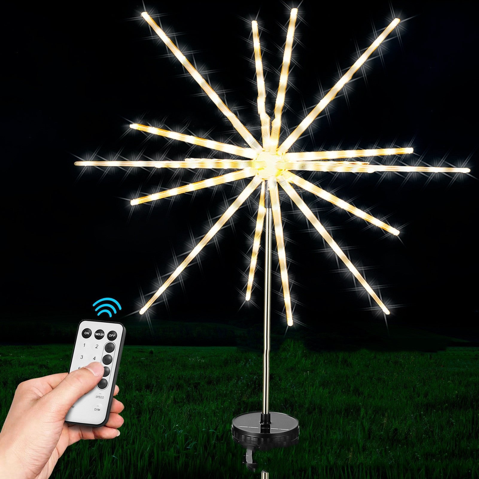 Solar Garden Light Courtyard Meteor Marquee - Gardening Land