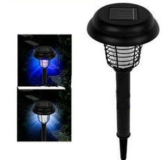 Solar Led Rechargeable Anti - Mosquito Lamp Electronic Fly Bug Zapper Insect Pest Uv Trap Outdoor Garden Lawn Lamp - Gardening Land